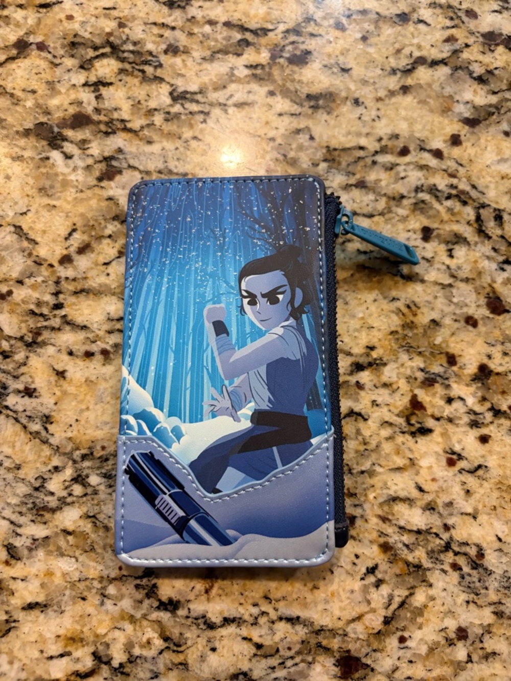 Loungefly Star Wars: The Force Awakens Rey with Lightsaber Cardholder